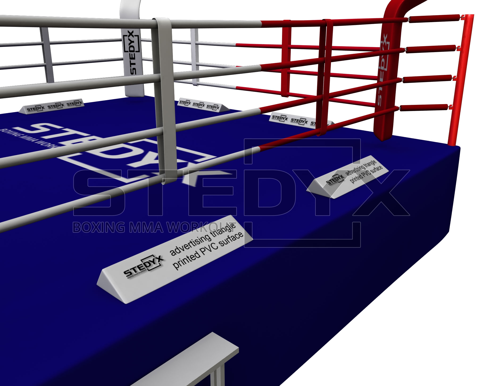 Advertising triangle PVC Printed, Premium Manufacturer of Martial arts &  Boxing, MMA Equipments