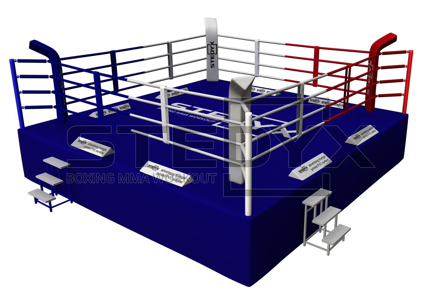 Advertising triangle PVC Printed, Premium Manufacturer of Martial arts &  Boxing, MMA Equipments