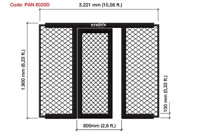 Stedyx MMA panel PAN8020D
